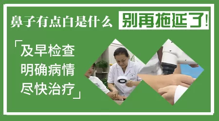 鼻子白斑最初期的图