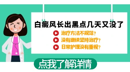 白斑长黑点又退了怎么回事